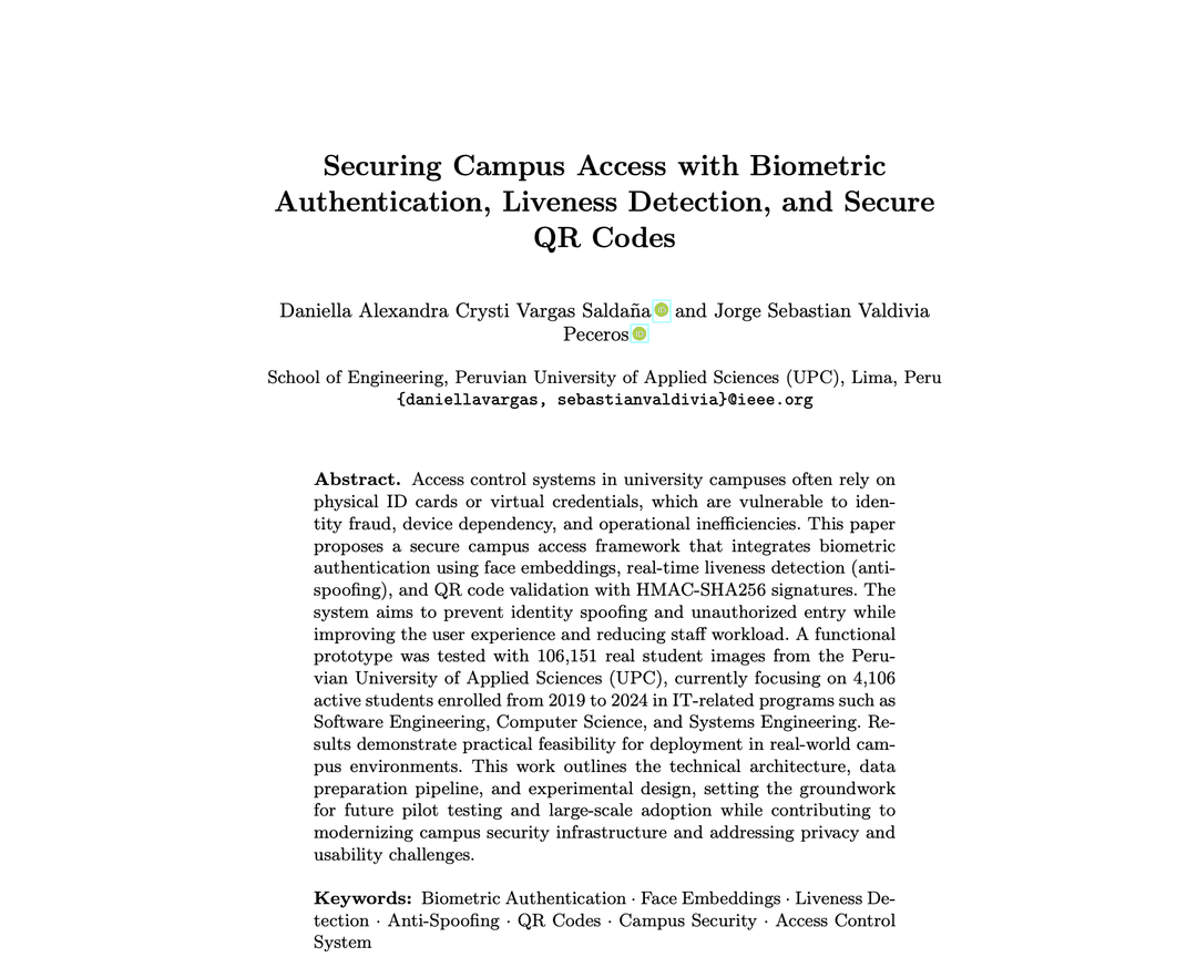 SCALA – Securing Campus Access with Liveness Authentication
